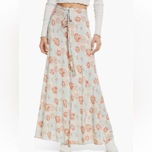 Free People that’s a wrap print maxi skirt